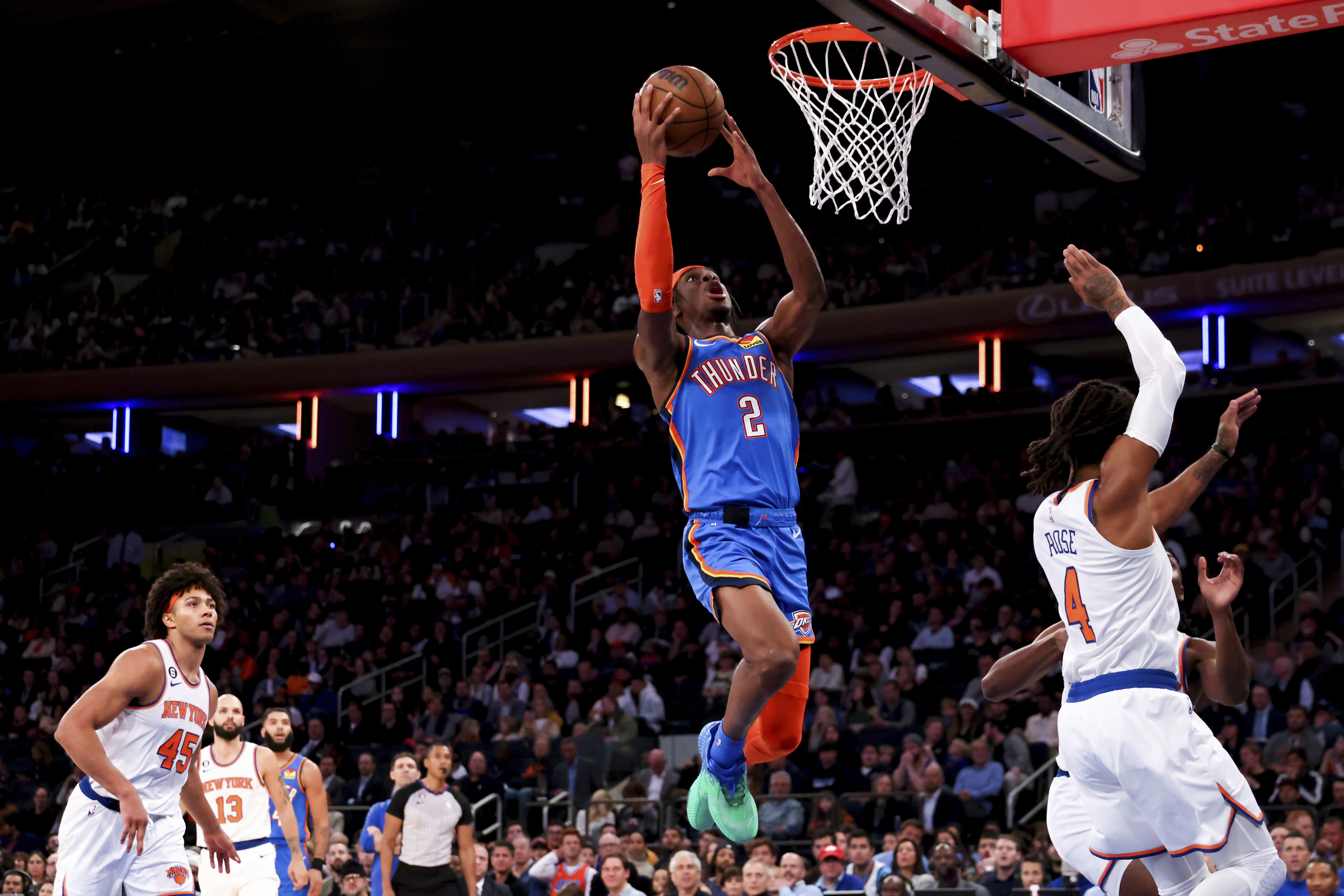 Knicks' RJ Barrett breaks Thunder curse with 25-point roar