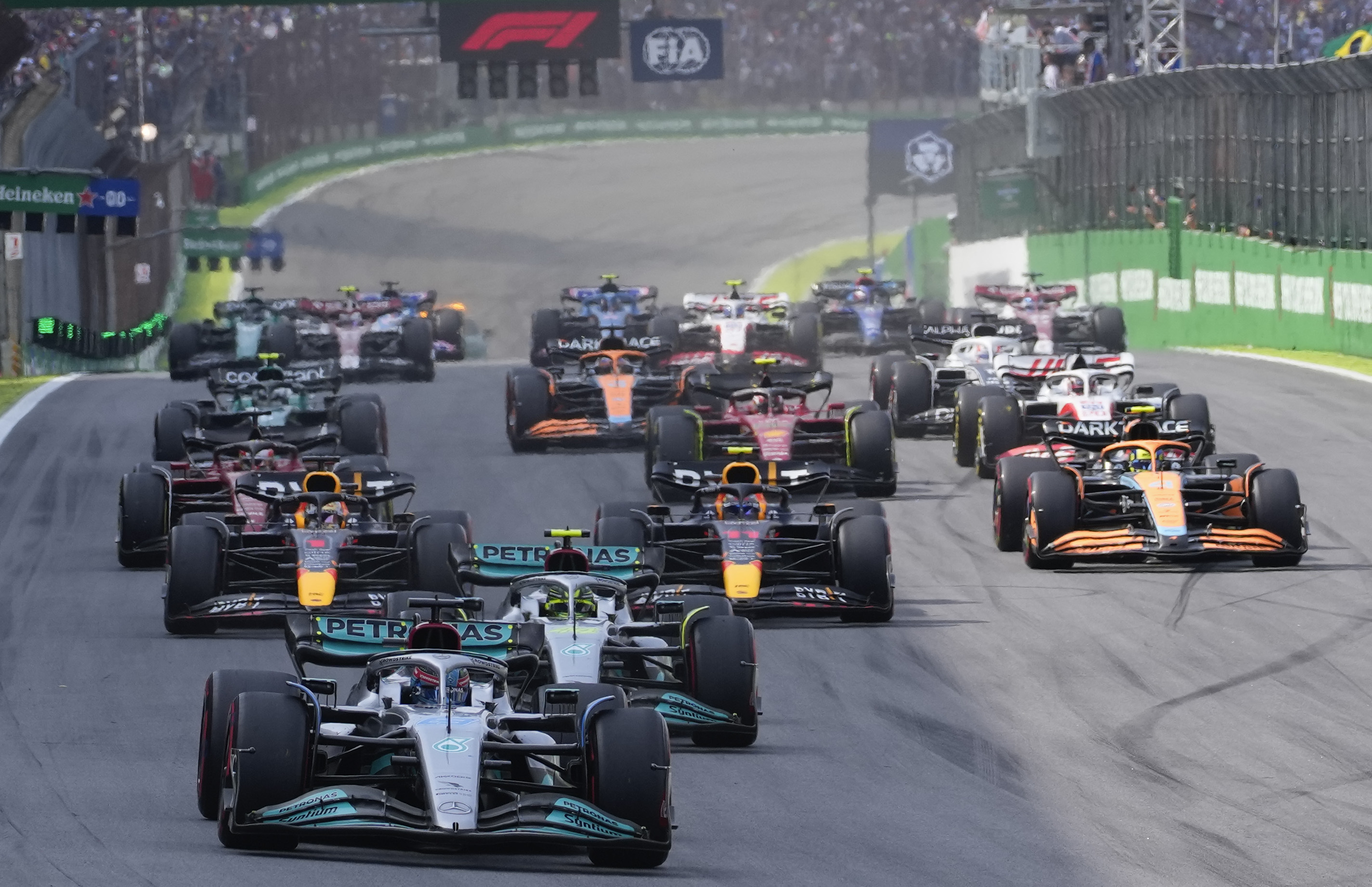 Mercedes star George Russell raises serious concern after 'crazy' Brazilian  GP storm, F1, Sport