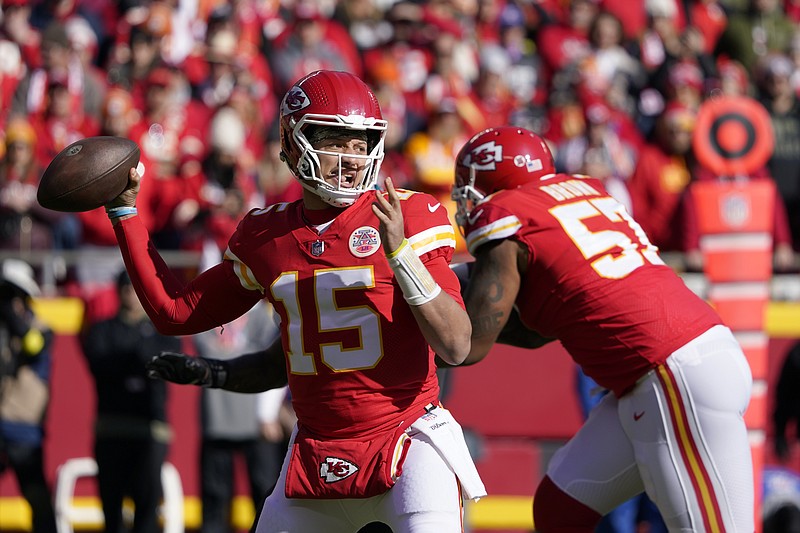 December 18, 2022: A Kansas City Chiefs helmet sits on the sideline during  a game between