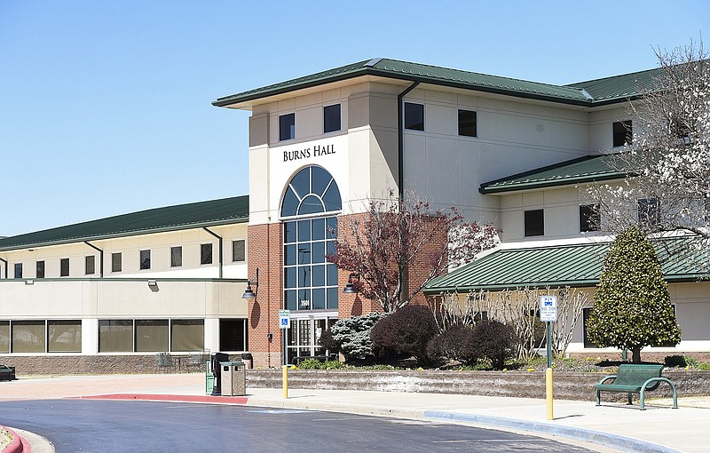 Burns Hall at Northwest Arkansas Community College is shown April 1, 2021, in Bentonville. 
(File Photo/NWA Democrat-Gazette/Charlie Kaijo)