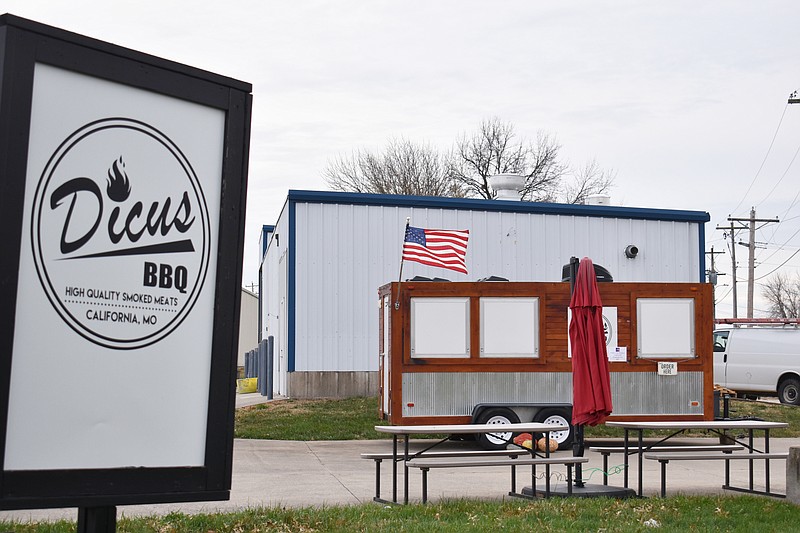 Democrat photo/Garrett Fuller — Dicus BBQ is moving from a small trailer to a former car wash at 1203 W. Buchanan St. in California. Travis Dicus, owner, said he intends to have the location ready for carry-out service by the end of the month.