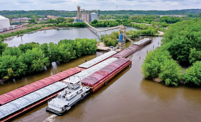 Rising Mississippi buoys grain prices
