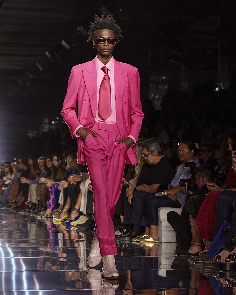 FILE - Fashion from the Tom Ford collection is modeled during Fashion Week on Wednesday, Sept. 14, 2022 in New York. (AP Photo/Andres Kudacki, File)