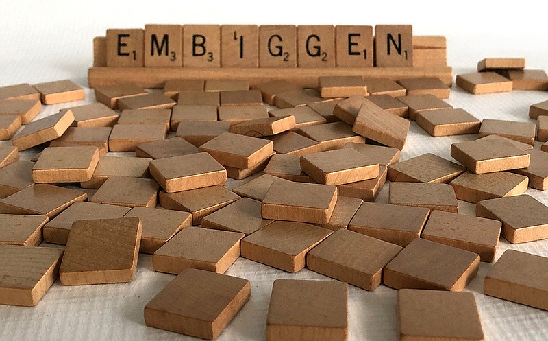 Merriam-Webster on Nov. 16, 2022, added 500 words to its dictionary for Scrabble players. (Arkansas Democrat-Gazette/Celia Storey)