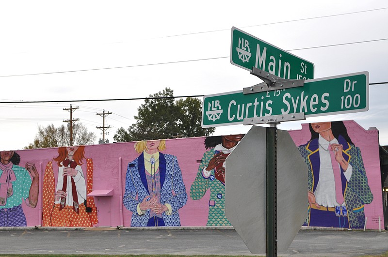 Curtis Sykes Drive, named for a groundbreaking leader who spent much of his life in Dark Hollow, begins at Main Street in North Little Rock and proceeds about three-quarters of a mile east through the neighborhood. (Special to the Democrat-Gazette/Sonny Rhodes)