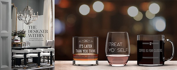 Tools & Toys: "Designer Within: A Professional Guide to a Well Styled Home" and Well Told Custom Quote Glassware - Vimarsana News