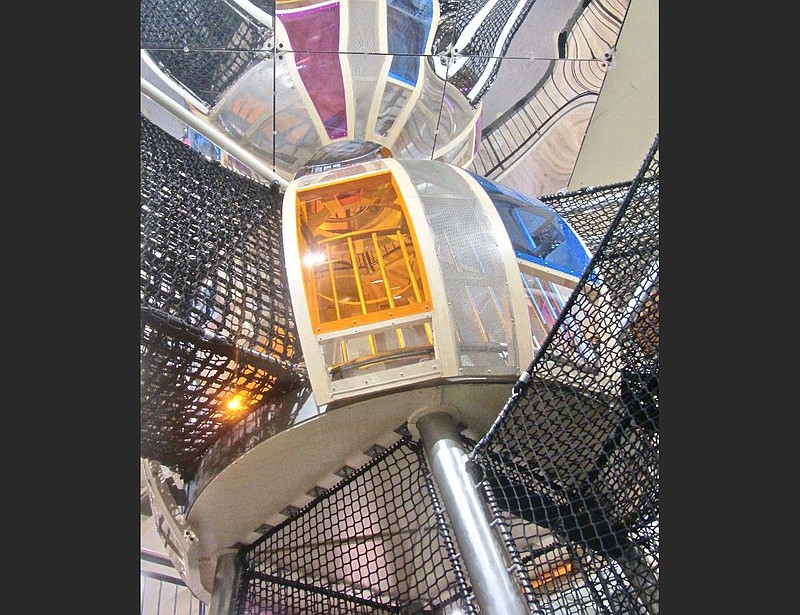 Transparent panels in various colors are a feature of the Climber tower. (Special to the Democrat-Gazette/Jack Schnedler)