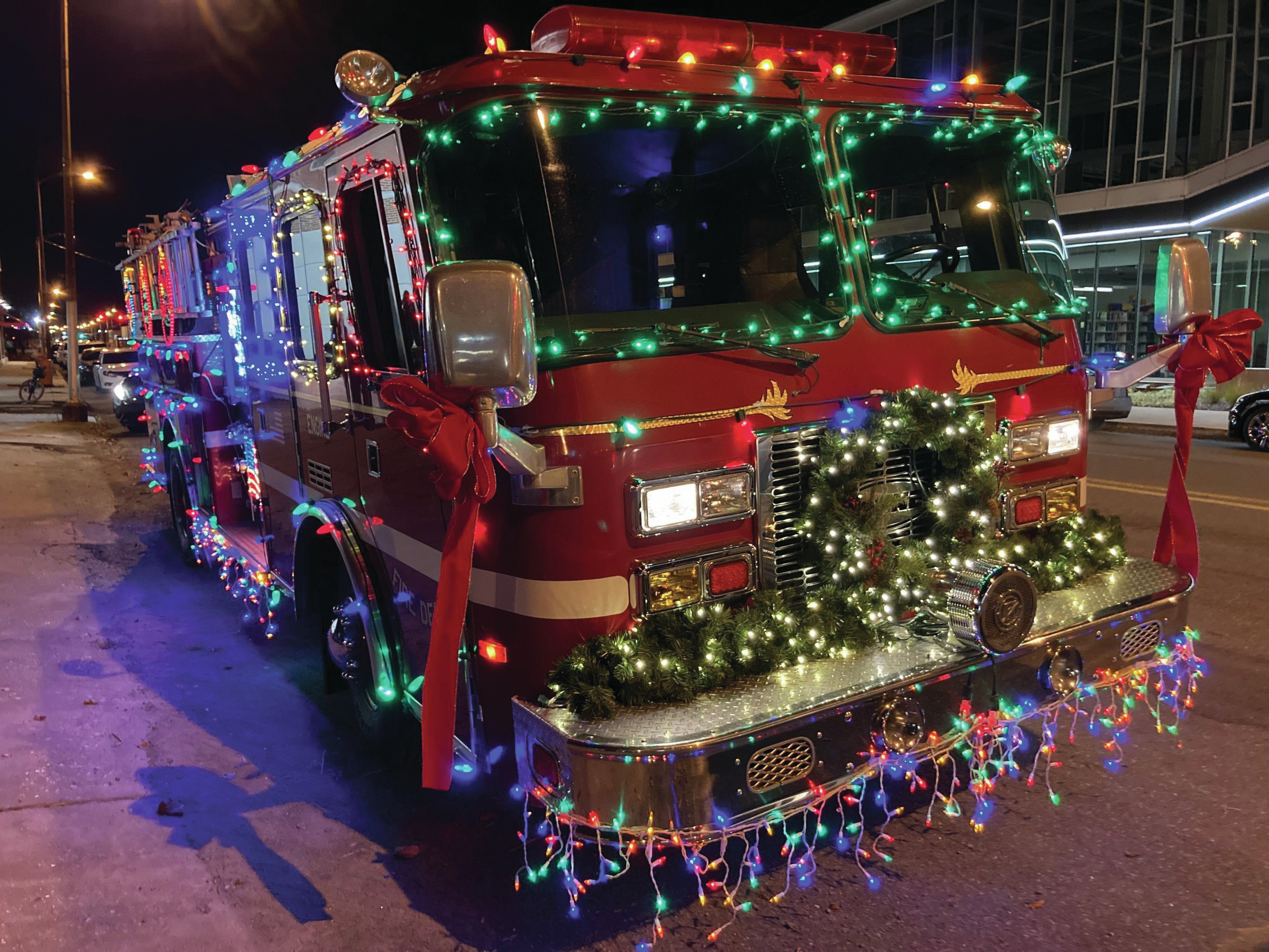 Santa Fire Truck is ready to go