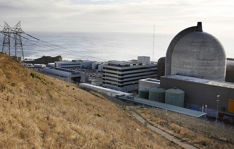 One of Pacific Gas & Electric's Diablo Canyon Power Plant's nuclear reactors in Avila Beach, Calif., is viewed Nov. 3, 2008. The Biden administration said Monday, Nov. 21, 2022, it is granting preliminary approval to spend up to $1.1 billion to help keep California's last operating nuclear power plant running. The Energy Department said it was creating a path forward for the Diablo Canyon Power Plant to remain open, with the final terms to be negotiated and finalized. The money could help the plant stay open beyond its planned 2025 closure. (AP Photo/Michael A. Mariant, File)