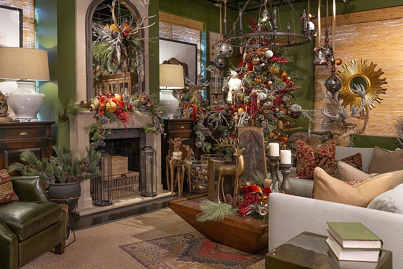 This room is decked out in Old World rustic Christmas decor. (Handout/TNS)