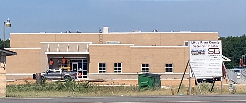 The new Little River County Detention Center is scheduled to open in 2023. The new jail is on U.S. Highway 71 in Ashdown, Arkansas. (Staff photo)