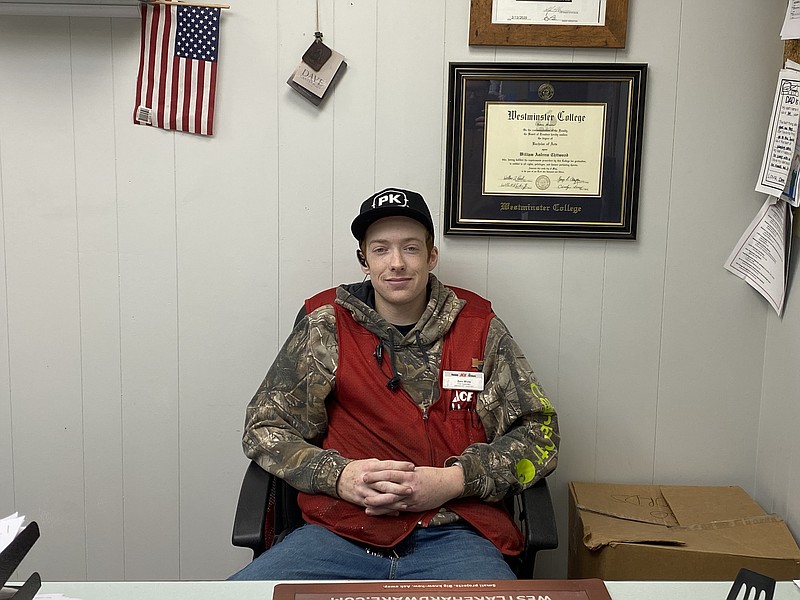 Anakin Bush/Fulton Sun photo: 
Sam White sits in the office of Westlake Ace Hardware in Fulton, where he works. He was diagnosed with FSGS in 2019.