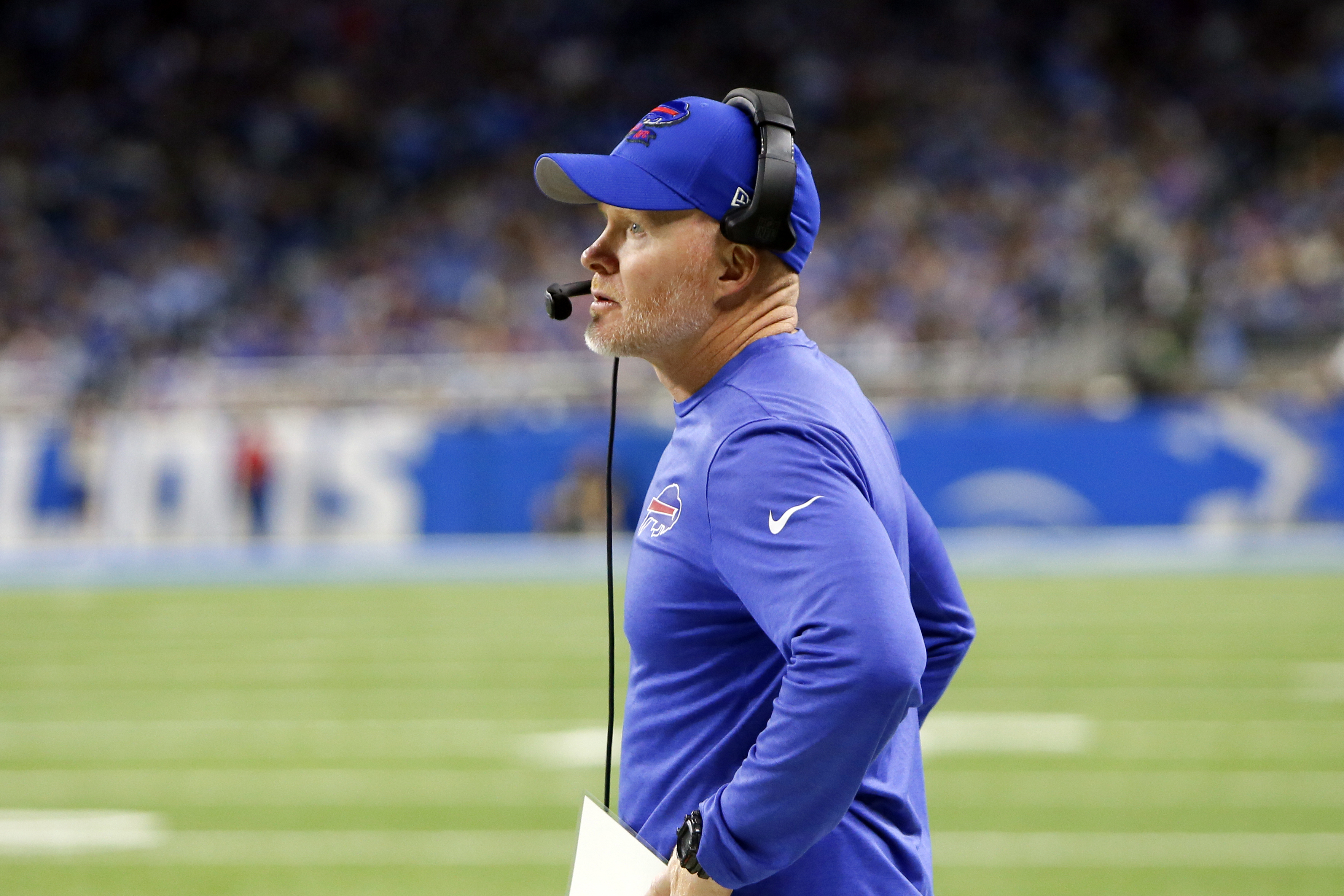 LOOK: Lions logo gets erased, Ford Field now has Bills logo at midfield 