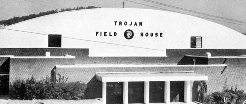 A 1967 Old Gold Book photo of Trojan Field House, courtesy of the Garland County Historical Society. - Submitted photo