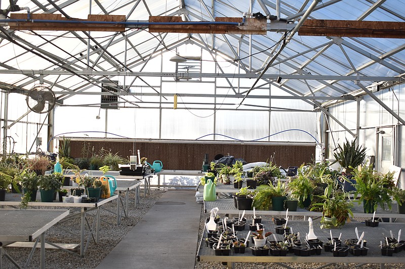 Garrett Fuller/News Tribune
The inside of a greenhouse at Cole R-1 High School in Russellville.