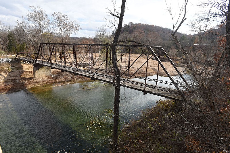 The old iron bridge at Powell, Mo. is one of the sights along the McDonald County Heritage Trail. It is adjacent to a new bridge over Big Sugar Creek.
(NWA Democrat-Gazette/Flip Putthoff)