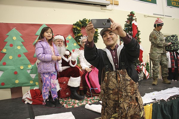 Santa visit brings joy to a frosty Alaska Inupiat village