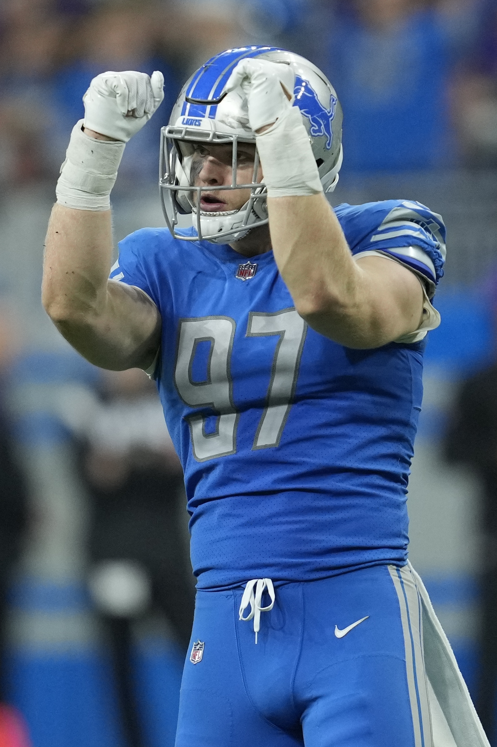 Detroit Lions Aidan Hutchinson satisfied with Minnesota Vikings