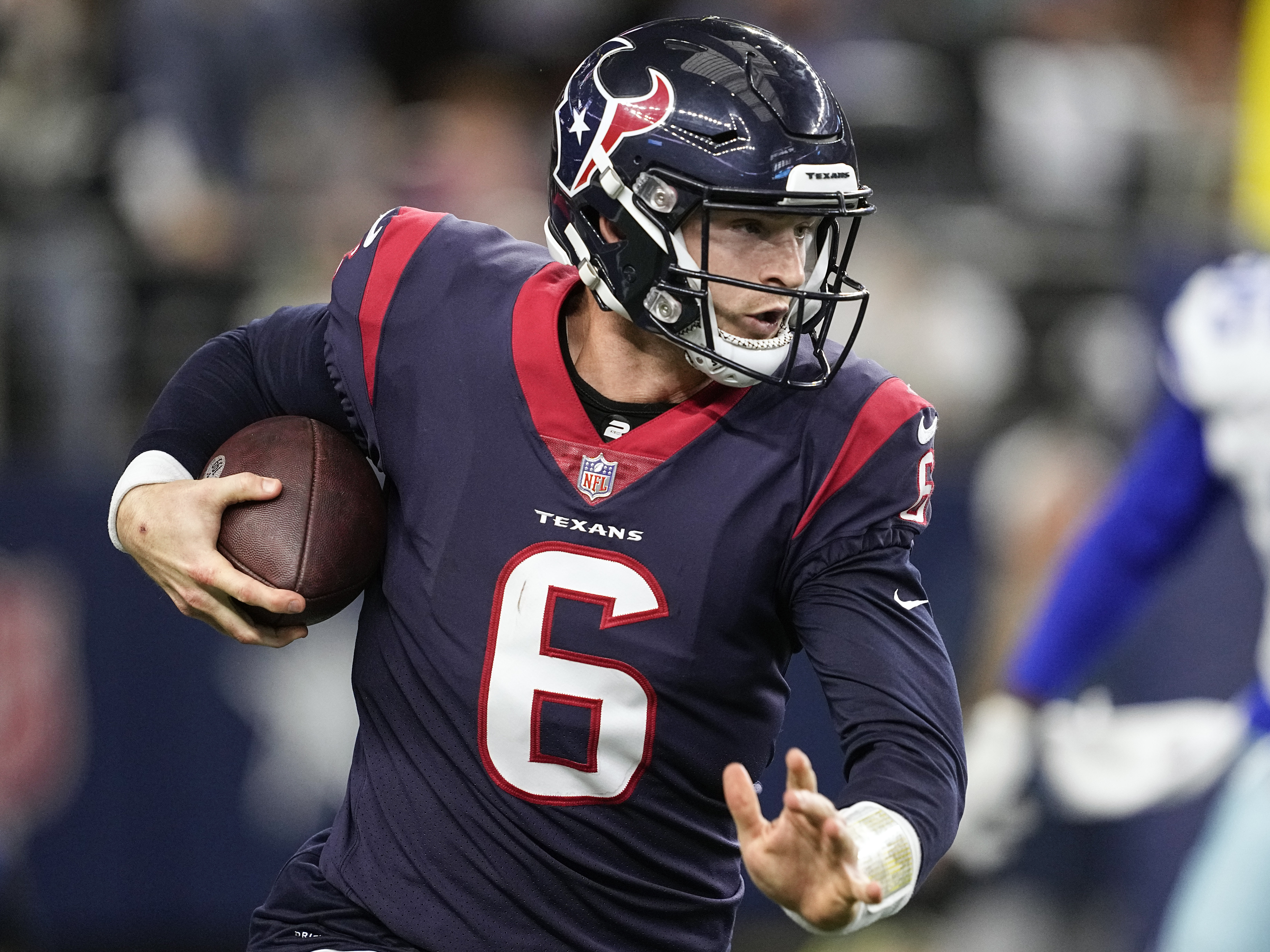 Tremon Smith of the Houston Texans on the field during pregame