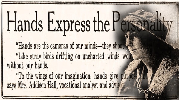 OPINION | OLD NEWS: Hand-reading expert from Iowa thrills Little Rock ladies in 1922 - Vimarsana News