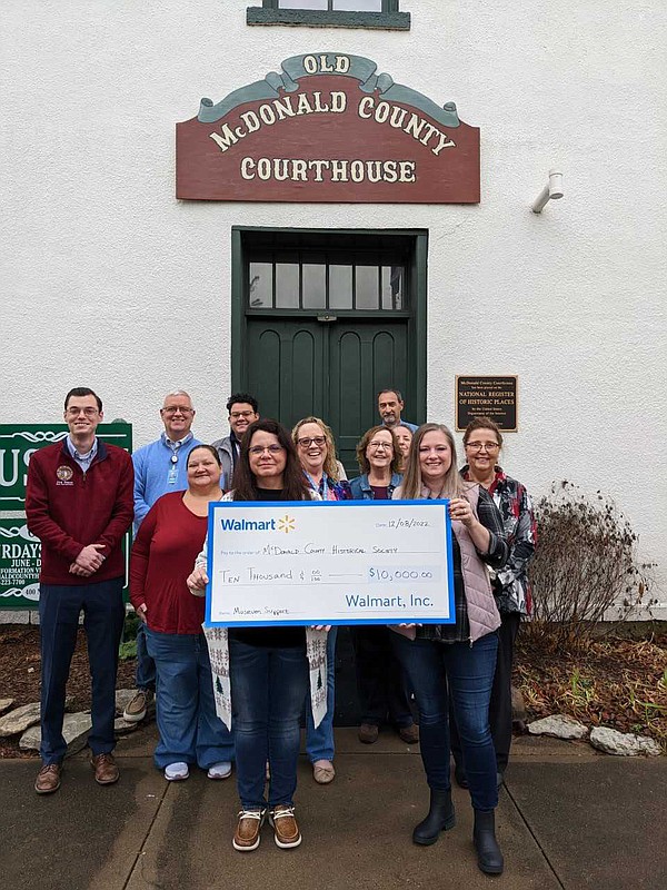 Walmart Presents 10,000 Grant To McDonald County Historical Society