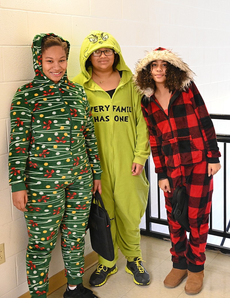 Photo Submitted: Students at Fulton Public Schools showing off their holiday spirit wearing onesies.