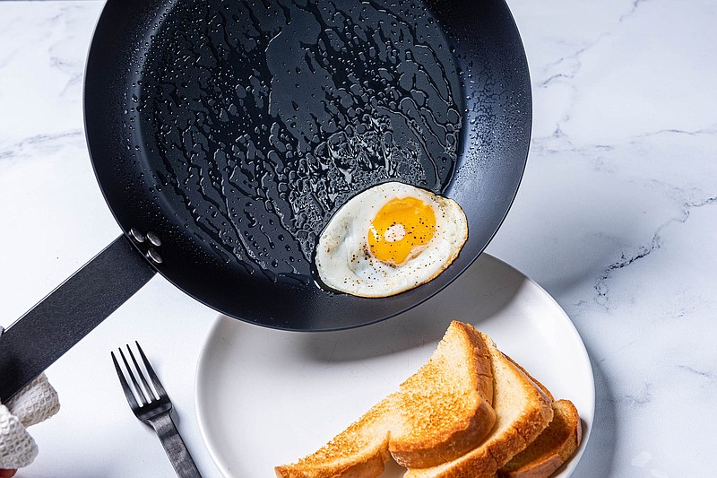 Carbon steel cookware, which is lighter than its cast iron counterpart, is popular in Europe and among professional cooks in the United States. (Rey Lopez for The Washington Post)