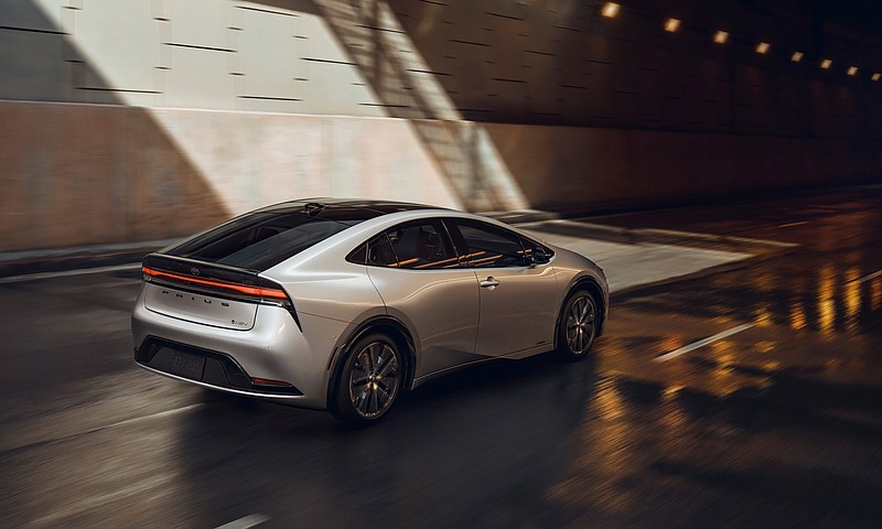 The 2023 Toyota Prius. Toyota’s designers created a car that looked sporty as well as aerodynamic, and challenged engineers to create a driving experience that matched the new car’s looks. (Toyota/TNS)