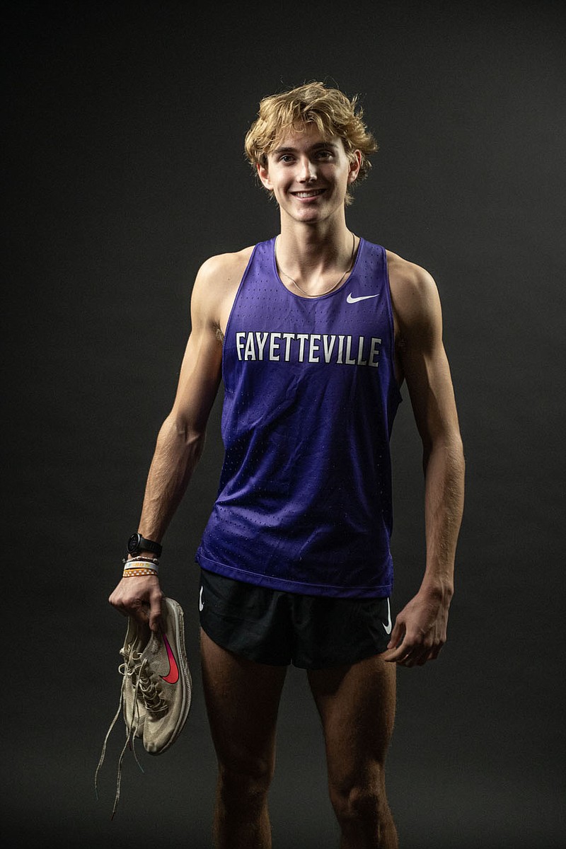 all-NWADG cross country runners of the year â€” Hudson Betts of Fayetteville.
(NWA Democrat-Gazette/Spencer Tirey)