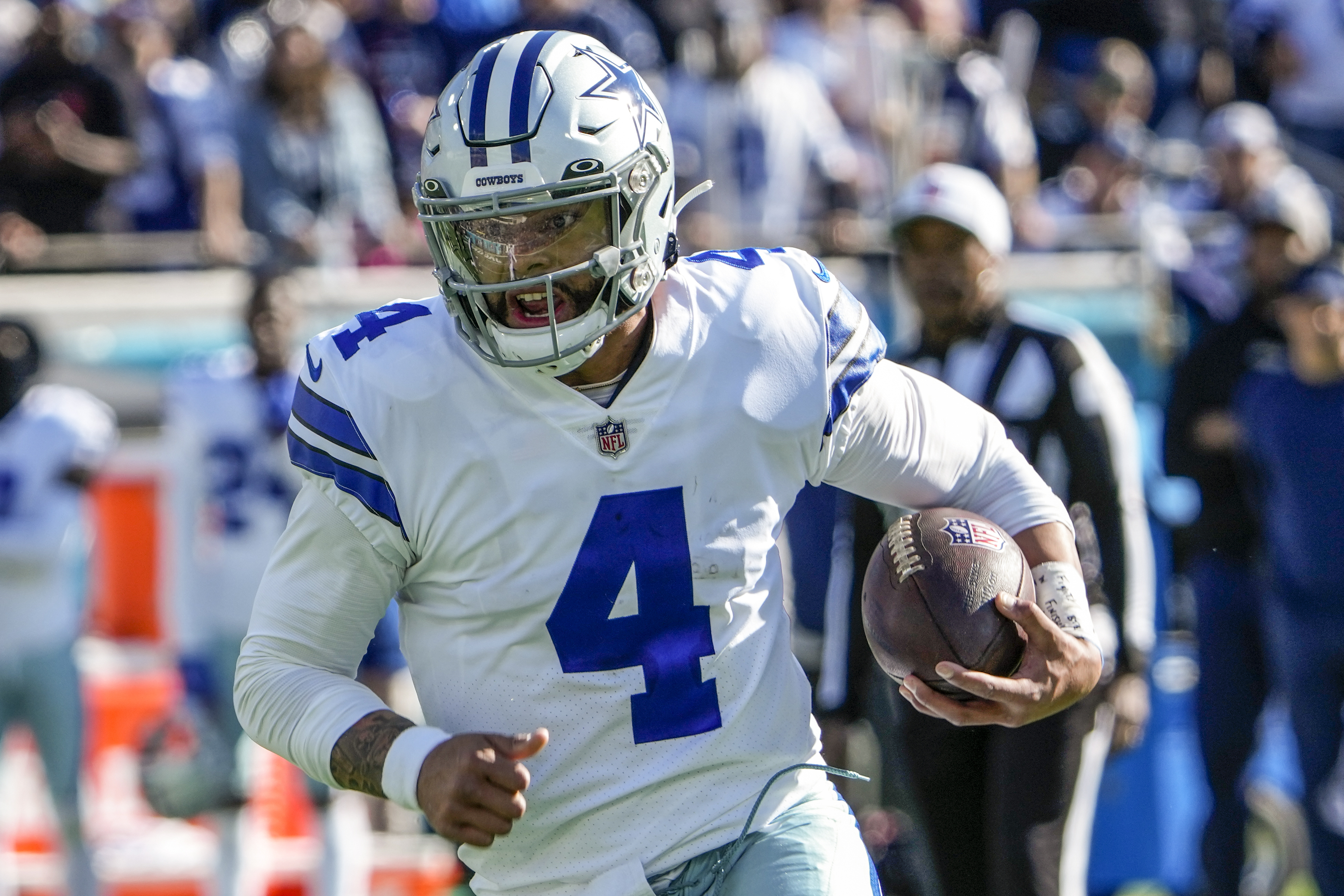 Dallas Cowboys 34-40 Jacksonville Jaguars, Prescott interception