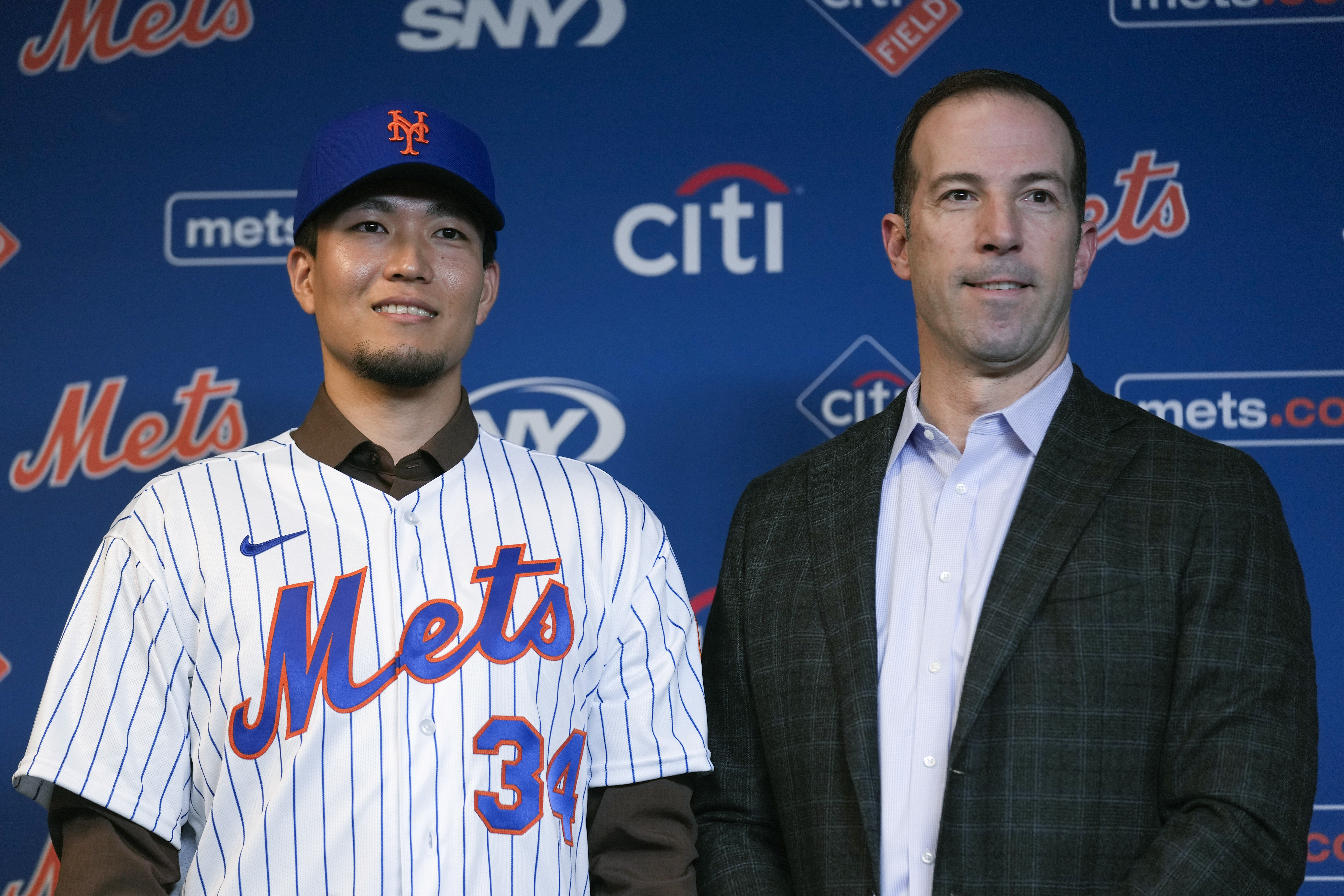 Kodai Senga of the New York Mets poses for a portrait during New