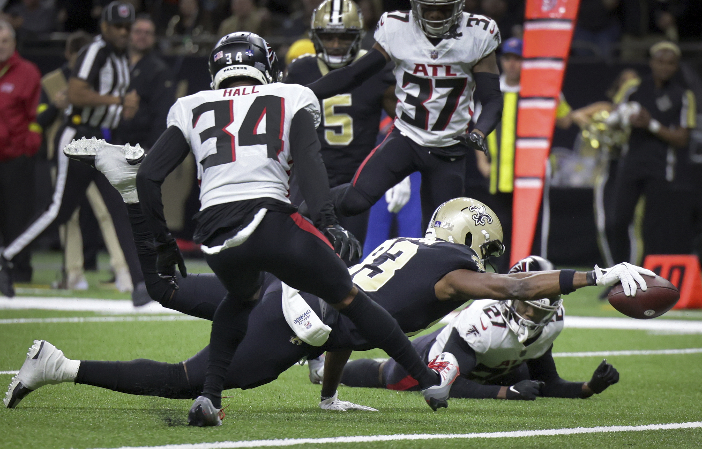 Saints rookie Rashid Shaheed scores 44-yard touchdown run vs. Bengals