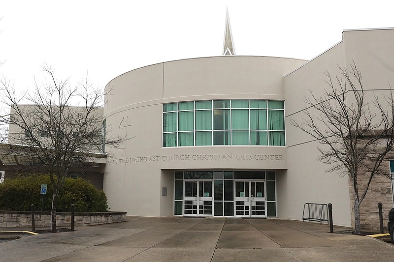 The exterior of the First United Methodist Church Christian Life Center is shown. - File photo by The Sentinel-Record