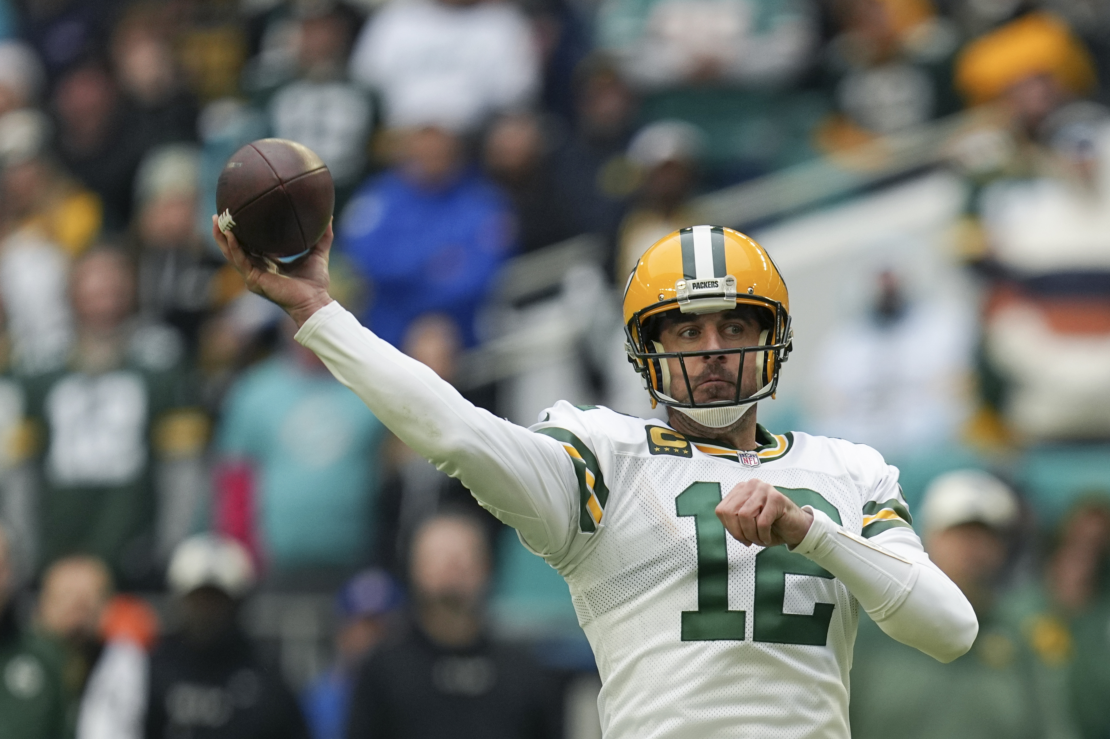 Green Bay Packers tight end Marcedes Lewis (89) is tackled by