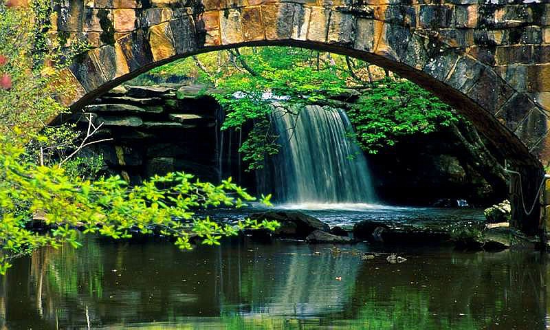 The “Cedar Creek” bridge in Petit Jean State Park was built in 1934 by a crew of the Civilian Conservation Corps that was developing the park’s facilities. The bridge was listed on the National Register of Historic Places in 1990.

(Courtesy Photo/Curtis Varnell)