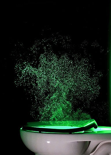 Lasers confirm fears of flushes' spray - Vimarsana News