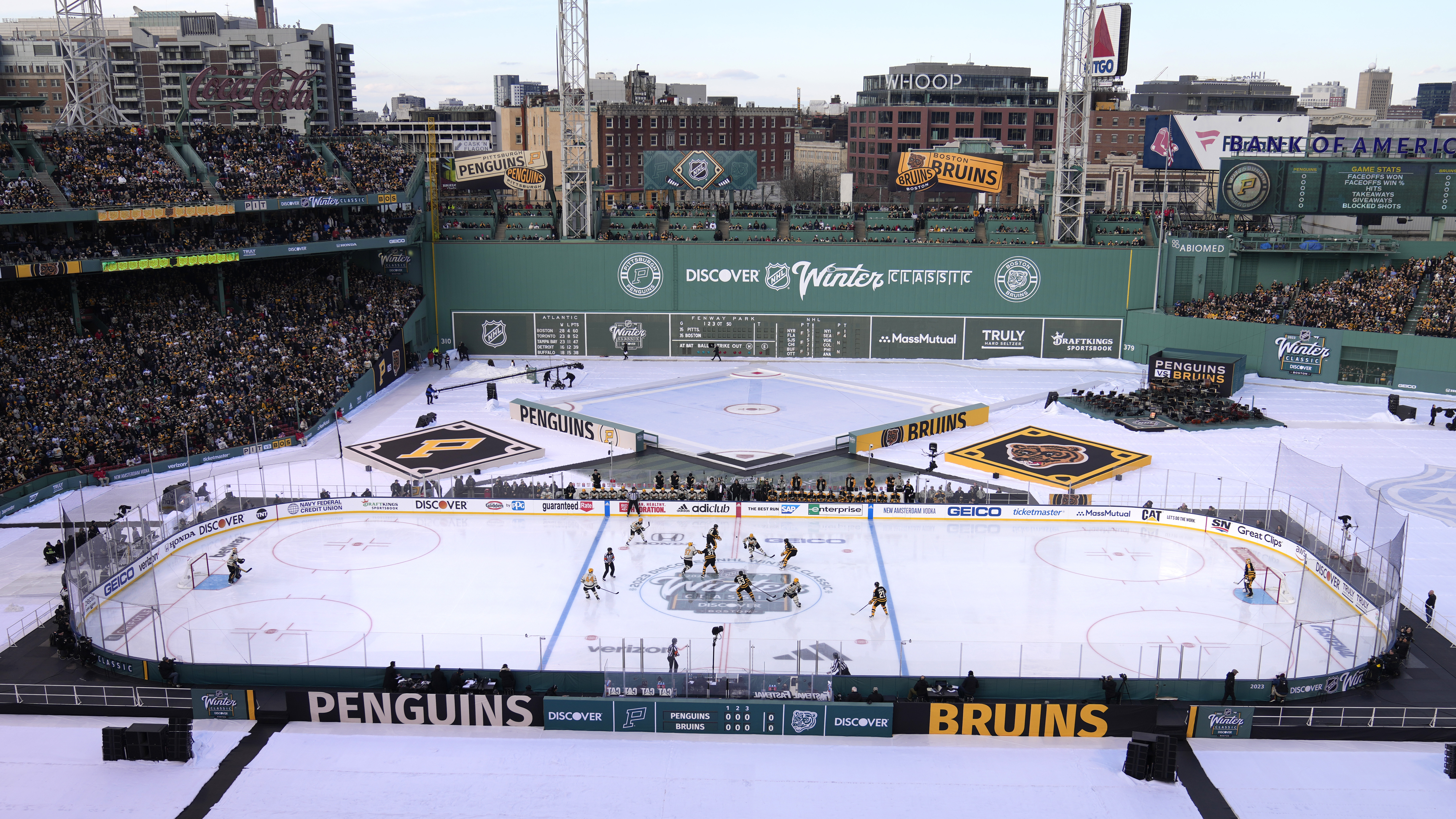 Bruins, Penguins reveal logos for Winter Classic at Fenway Park
