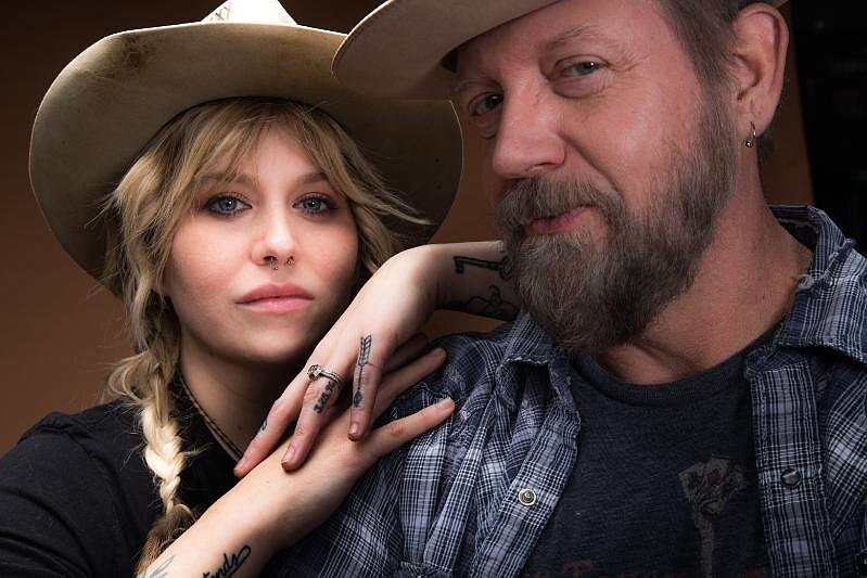 The Waymores — married Atlanta-based duo Willie Heath Neal and Kira Annalise — perform what’s been called their classic country sound at 9 p.m. Saturday at Four Quarter Bar in North Little Rock. The duo has been compared to Johnny Cash and June Carter and other famous duos. (Special to the Democrat-Gazette/Lindsay Garrett)