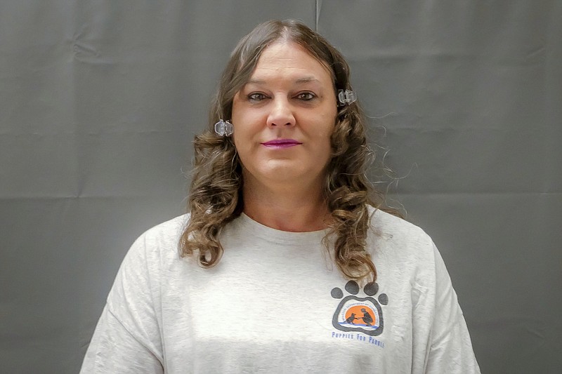 FILE - This photo provided by the Federal Public Defender Office shows death row inmate Amber McLaughlin. Unless Missouri Gov. Mike Parson grants clemency, McLaughlin will become the first transgender woman executed in the U.S. She is scheduled to die by injection Tuesday, Jan 3, 2022, for stabbing to death a former girlfriend, Beverly Guenther, in 2003. (Jeremy S. Weis/Federal Public Defender Office via AP, File)