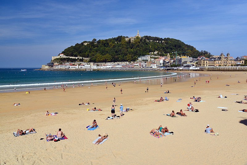 The golden sands of San Sebastian welcome visitors to the spirited Basque country. (TNS/Rick Steves)