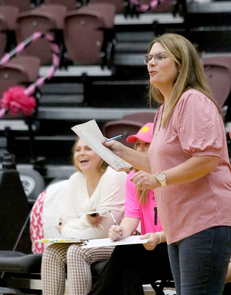 Mark Ross/Special to the Herald-Leader
Siloam Springs volleyball coach Joellen Wright recently submitted her resignation after coaching for 28 years in the district, including the last six as head volleyball coach.