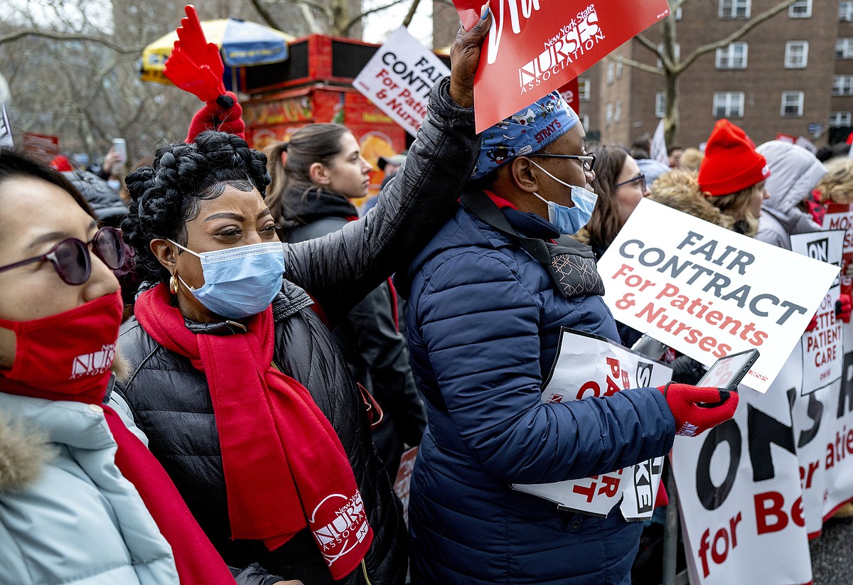 Nurses go on strike at 2 big New York City hospitals | El Dorado News