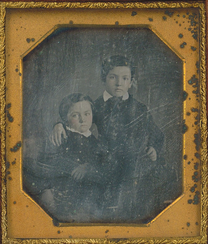 This circa 1850 daguerreotype photograph is the oldest item on display in the “From Portraits to Polaroids”exhibit at the Rogers Historical Museum. It depicts two young boys, brothers David and Stephen Wing. The Wing brothers established a successful business in Benton County, but the photo was likely taken in New York where they were born.

(Courtesy Photo)