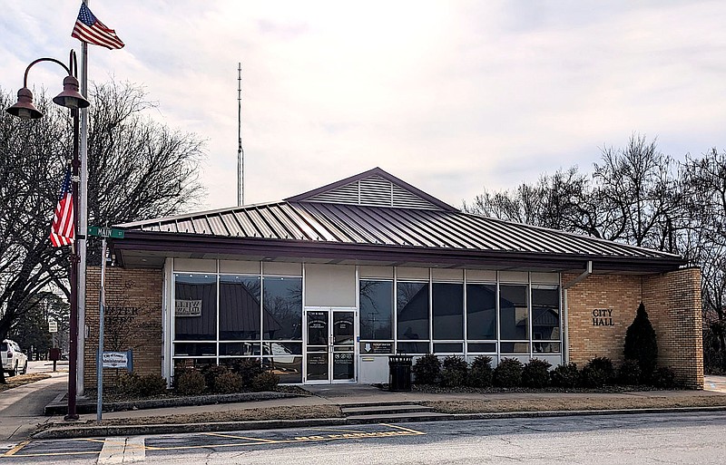 Westside Eagle Observer/Randy Moll
Gentry's city hall is located on Main Street in downtown Gentry.