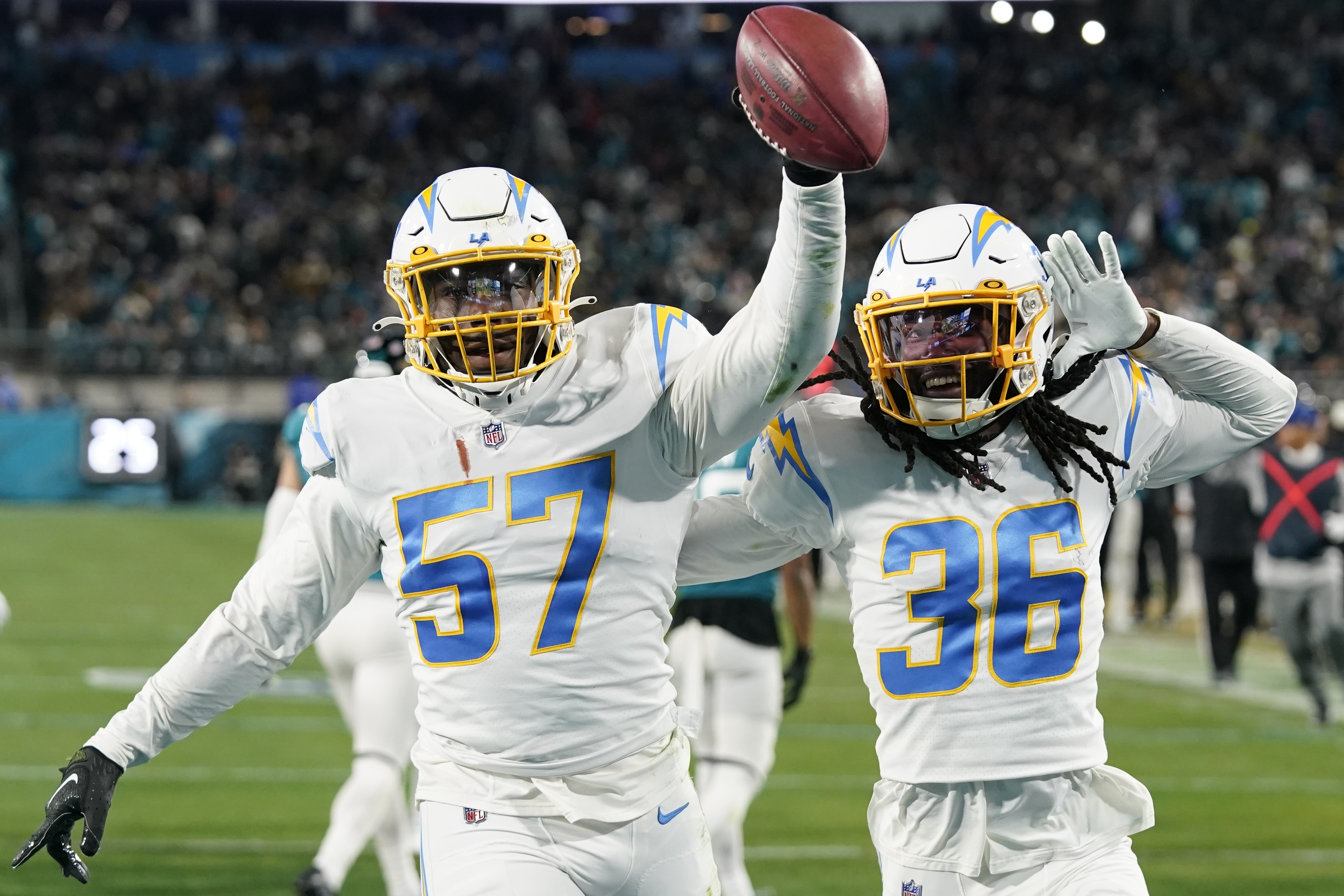 2023 NFL playoffs: Chargers' Asante Samuel Jr. makes history in first half  of wild-card game vs. Jaguars 