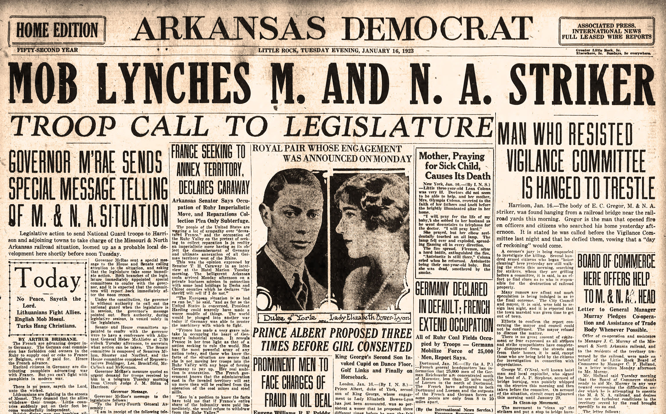 100 years ago in Arkansas, 1,000-man mob crushed a railroad strike at Harrison - Vimarsana News