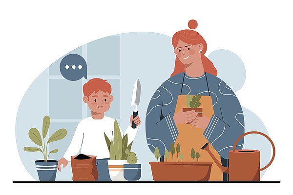 Hey buds below: Many gardeners say they feel better when chatting up their plants (the plants aren't talking) - Vimarsana News