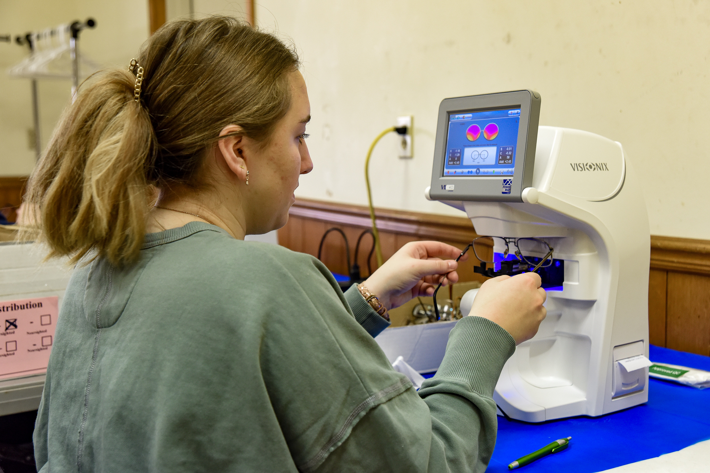 Russellville NHS students helps process donated eyeglasses Jefferson