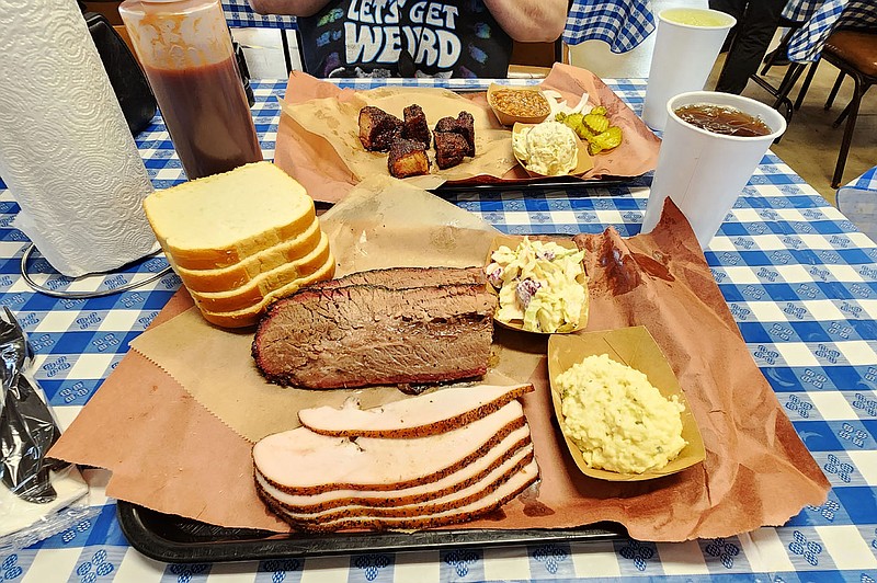 Ridgewood Brothers BBQ in Russellville offers every side dish a barbecue lover could want, including coleslaw, baked beans, potato salad, smoked green beans tossed in their rub spice, and incredible cheesy jalapeno rice grits.

(Courtesy Photo/Kat Robinson)