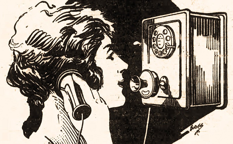 The latest thing in phones from Southwesterm Bell, from the July 23, 1922, Arkansas Gazette. (Democrat-Gazette archives)